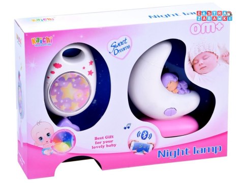 [ZA2645] Zestaw mobilna pozytywka 2w1 z Bluetooth Lampka nocna do łóżeczka