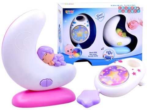 [ZA2645] Zestaw mobilna pozytywka 2w1 z Bluetooth Lampka nocna do łóżeczka