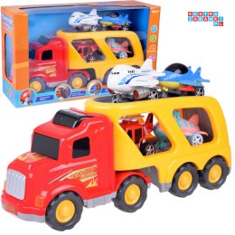 Duży samochód tir ciężarówka laweta samoloty helikopter + dźwięki ZA3359