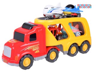 [ZA3359] Duży samochód tir ciężarówka laweta samoloty helikopter z dźwiękiem