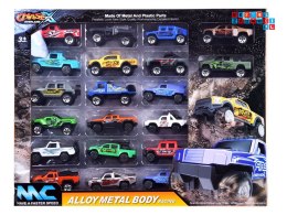 [ZA3233] Duży zestaw 20 metalowych autek Auta terenowe resoraki