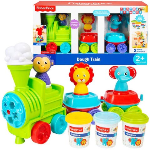 [ZA3619] Fisher Price Pociąg masa plastyczna 3 kolory
