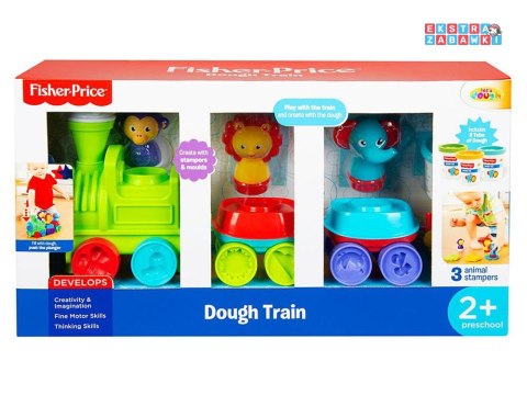 [ZA3619] Fisher Price Pociąg masa plastyczna 3 kolory