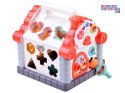 Interaktywny Domek kostka edukacyjna sorter klocki zwierzątka ZA3518