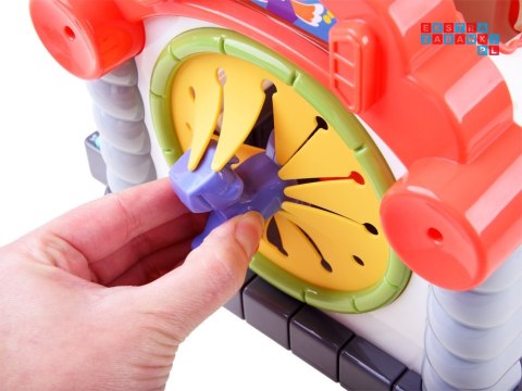 Interaktywny Domek kostka edukacyjna sorter klocki zwierzątka ZA3518