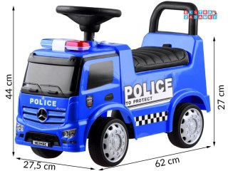[ZA3690] Jeździk Mercedes policja autko pchacz