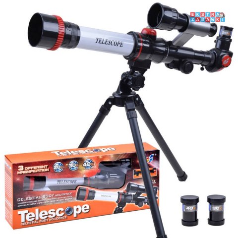 [ES0020] Luneta teleskop statyw powiększa 20x 30x 40x