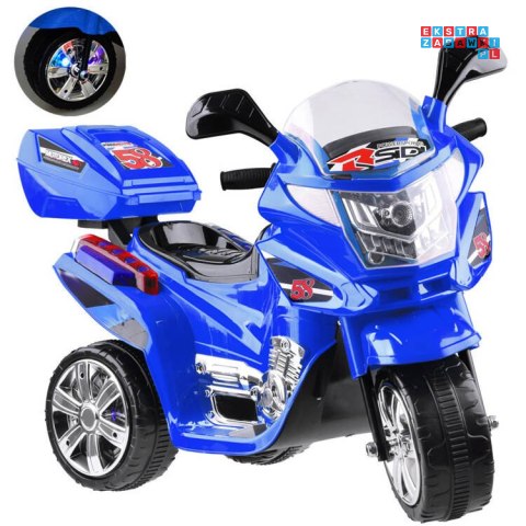 [PA0241] Motorek na akumulator 6V/4.5Ah światła led - niebieski