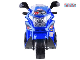 Niebieski Motorek na akumulator - 6V/4.5Ah, światła led - [PA0241]