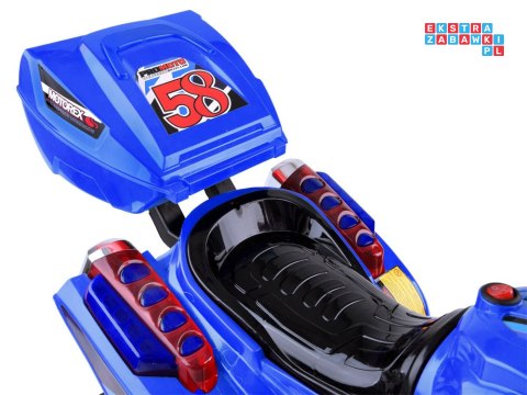 [PA0241] Motorek na akumulator 6V/4.5Ah światła led - niebieski