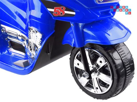 [PA0241] Motorek na akumulator 6V/4.5Ah światła led - niebieski