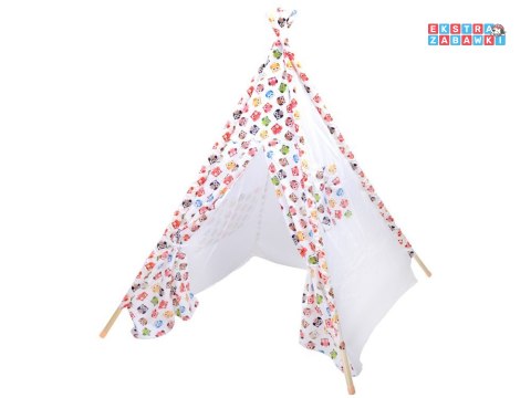 [ZA3508] Namiot Wigwam Tipi wesołe sowy dla dziecka
