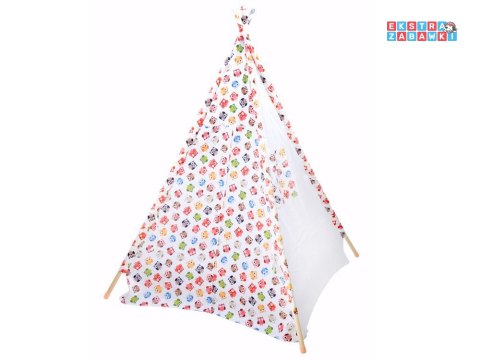 [ZA3508] Namiot Wigwam Tipi wesołe sowy dla dziecka