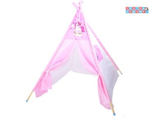 [ZA3555] Namiot z różowym jednorożcem wigwam Tipi