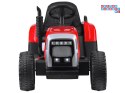 [PA0242] Traktor z przyczepą na akumulator 12V/7Ah z pilotem wolny start panel muzyczny - czerwony