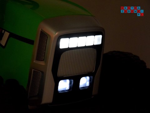 [PA0242] Traktor z przyczepą na akumulator 12V/7Ah z pilotem wolny start panel muzyczny - różowy