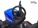[PA0242] Traktor z przyczepą na akumulator 12V/7Ah z pilotem wolny start panel muzyczny - niebieski