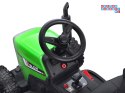 [PA0242] Traktor z przyczepą na akumulator 12V/7Ah z pilotem wolny start panel muzyczny - zielony