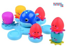[ZA3378] Wieloryb i ośmiorniczki zabawka do kąpieli