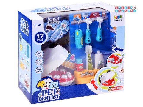 [ZA3232] Zabawka lekarz chory ząbek pies u dentysty