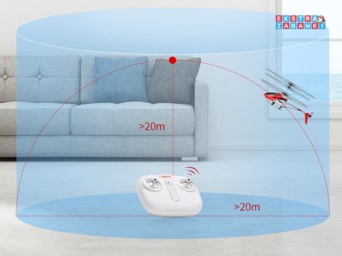 [RC0544 ZO] Zdalnie sterowany metalowy helikopter Syma S107H stabilizacja Gyro