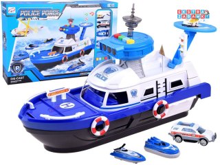 [ZA3341] Zestaw łódź policja helikopter pojazdy