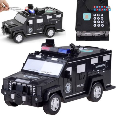 [ZA3705 CY] Autko policja skarbonka bankomat sejf