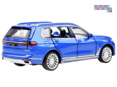 Auto Suv BMW X7 1:32 metalowe autko model dźwięki światła ZA3756