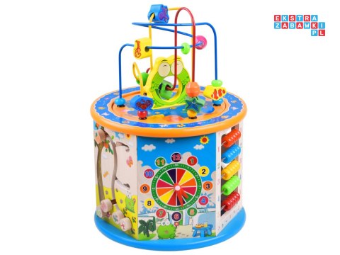 Drewniana kostka edukacyjna sorter 8w1 ZA4117