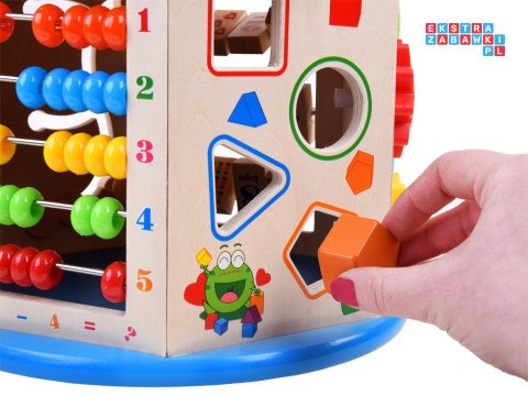 Drewniana kostka edukacyjna sorter 8w1 ZA4117
