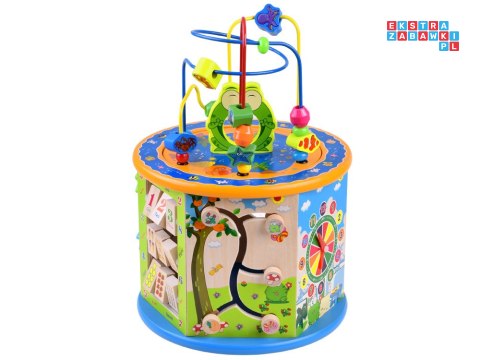 Drewniana kostka edukacyjna sorter 8w1 ZA4117