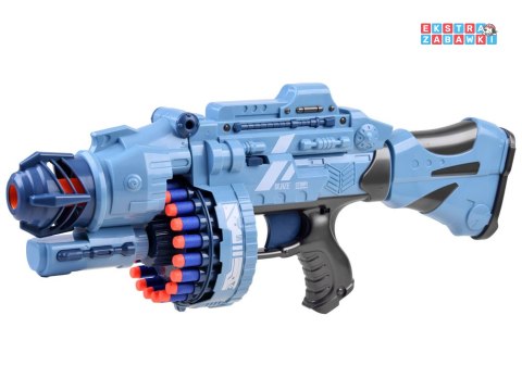 [ZA3796] Duży pistolet wyrzutnia BLASTER piankowe naboje 40 szt