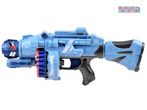 [ZA3796] Duży pistolet wyrzutnia BLASTER piankowe naboje 40 szt