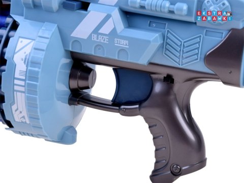 [ZA3796] Duży pistolet wyrzutnia BLASTER piankowe naboje 40 szt
