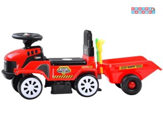 [ZA3746 CZ] Jeździk traktor z przyczepą melodie akces