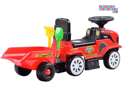 Jeździk TRAKTOR z przyczepą melodie akces ZA3746