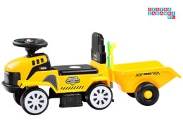 [ZA3746 ZO] Jeździk traktor z przyczepą melodie akces