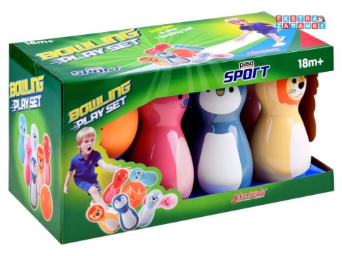 [SP0687] Kolorowe kręgle zwierzątka grzechotki 6 szt