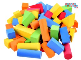 Miękkie kolorowe Klocki PIANKOWE 80 ele ZA3856
