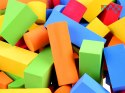 Miękkie kolorowe Klocki PIANKOWE 80 ele ZA3856
