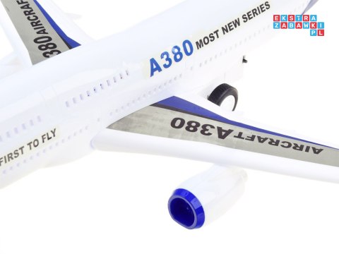 OGROMNY SAMOLOT pasażerski napęd dźwięki światło ZA3875