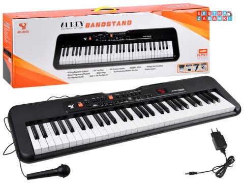 [IN0143] Organy keyboard SD-S850 mikrofon 61 klawiszy