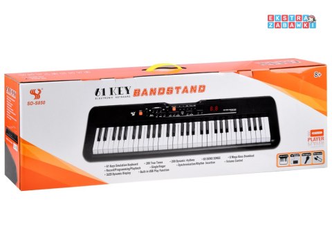 [IN0143] Organy keyboard SD-S850 mikrofon 61 klawiszy