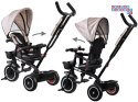 [SP0650 BE] Rowerek trójkołowy Tiny Bike 3w1 beżowy z daszkiem