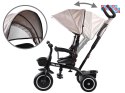 [SP0650 BE] Rowerek trójkołowy Tiny Bike 3w1 beżowy z daszkiem