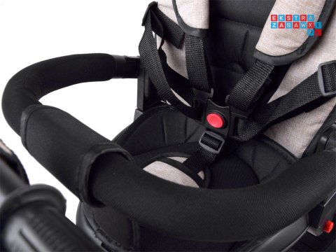 [SP0650 BE] Rowerek trójkołowy Tiny Bike 3w1 beżowy z daszkiem