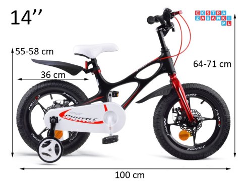 RoyalBaby Rower 14" Space Shuttle + pchacz RB14-22