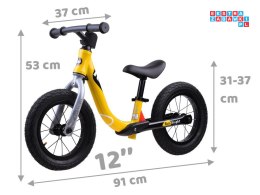 [RO0130 ZO] RoyalBaby rama aluminiowa rower biegowy 12cal pompowane koła