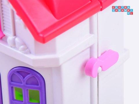 [ZA3747] Rozkładany rodzinny domek meble lalki