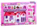 [ZA3747] Rozkładany rodzinny domek meble lalki